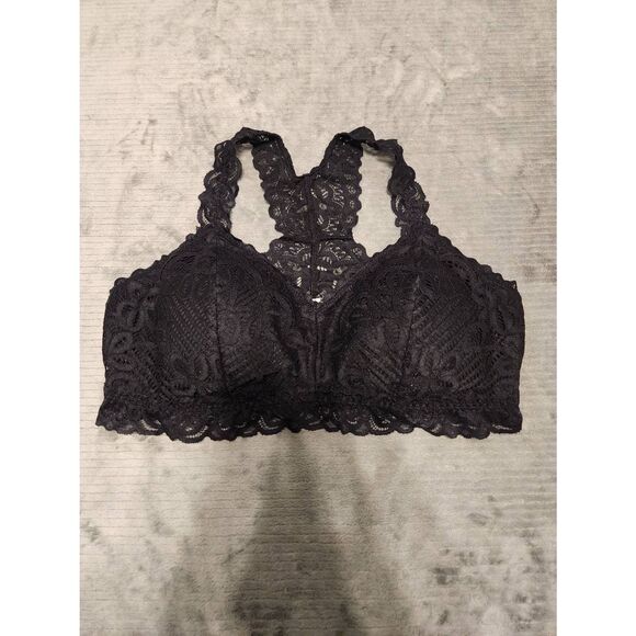 Maurices size M Black Lace Racerback Bralette Bra - Picture 1 of 3